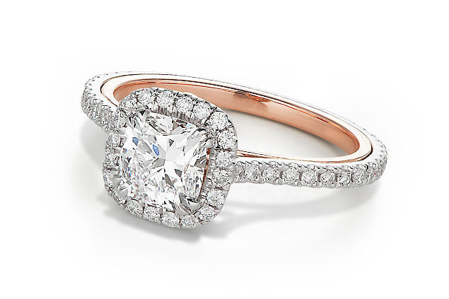 Open Scroll Engagement Ring